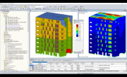 RFEM-Modell des Hochhauses (© Ingénierie Bois)